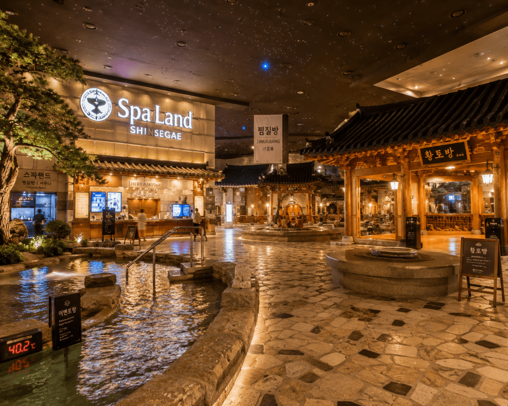 Spa Land Centum City in Busan, South Korea