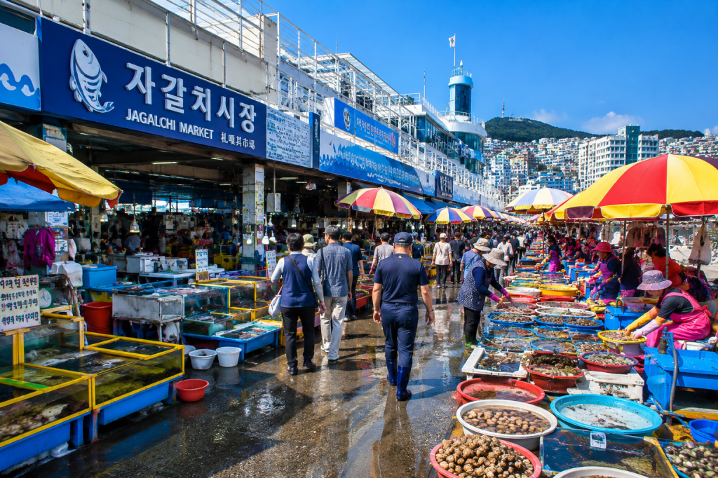 Jagalchi Fish Market in Busan, South Korea