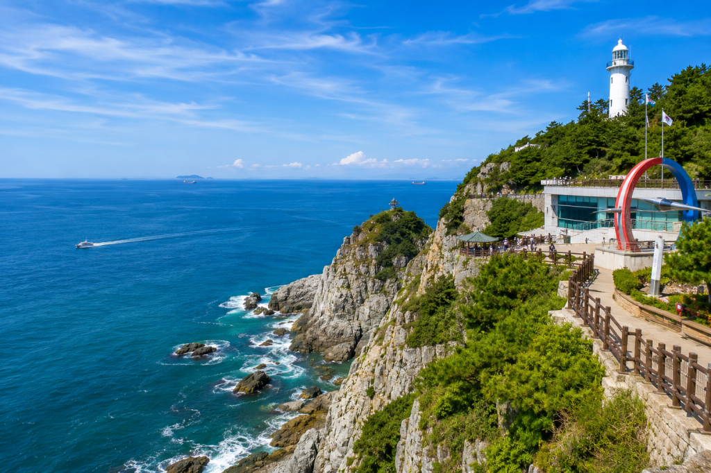 Taejongdae coastal cliffs and ocean views in Busan, South Korea